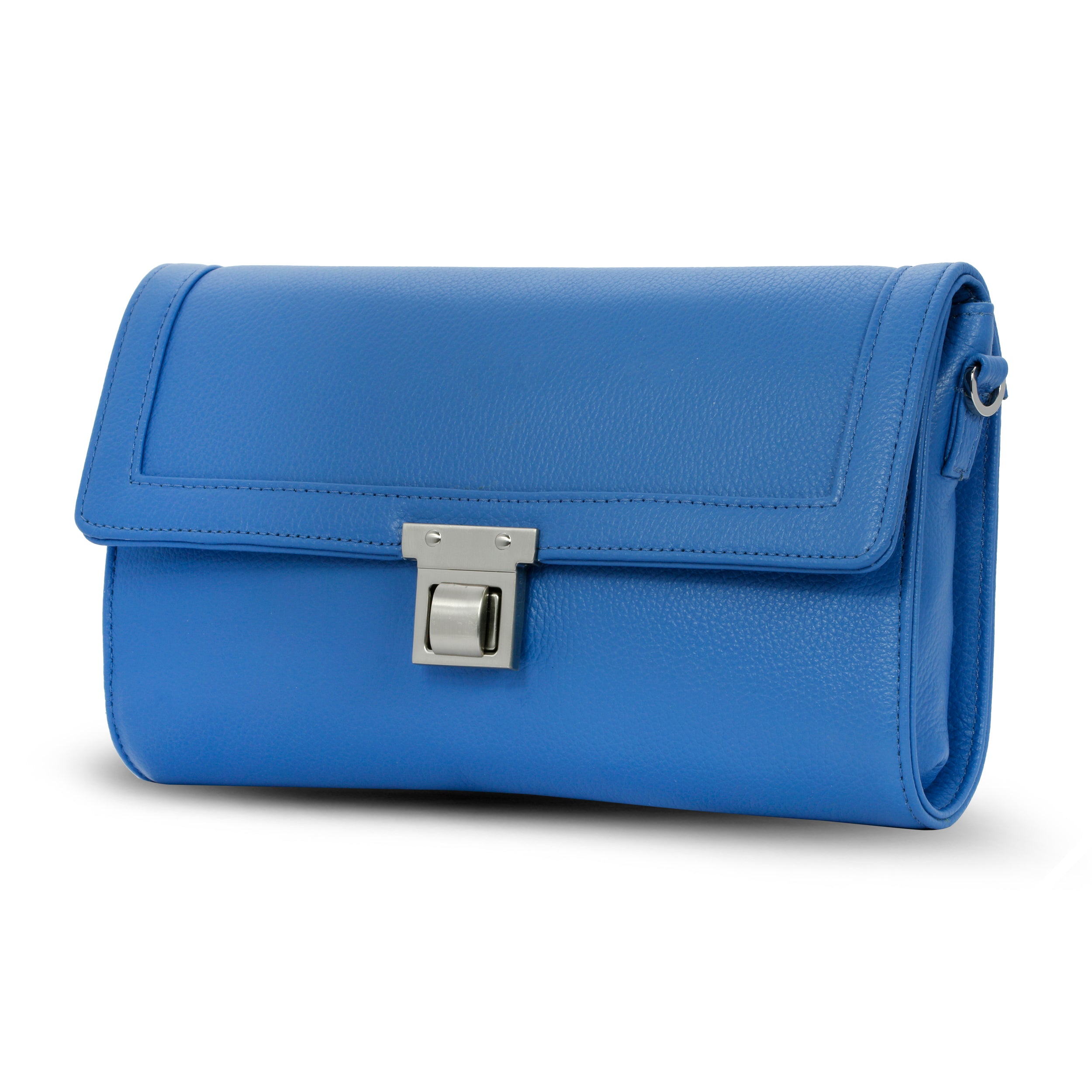 Kelly Shoulder Bag - Blue Pebble