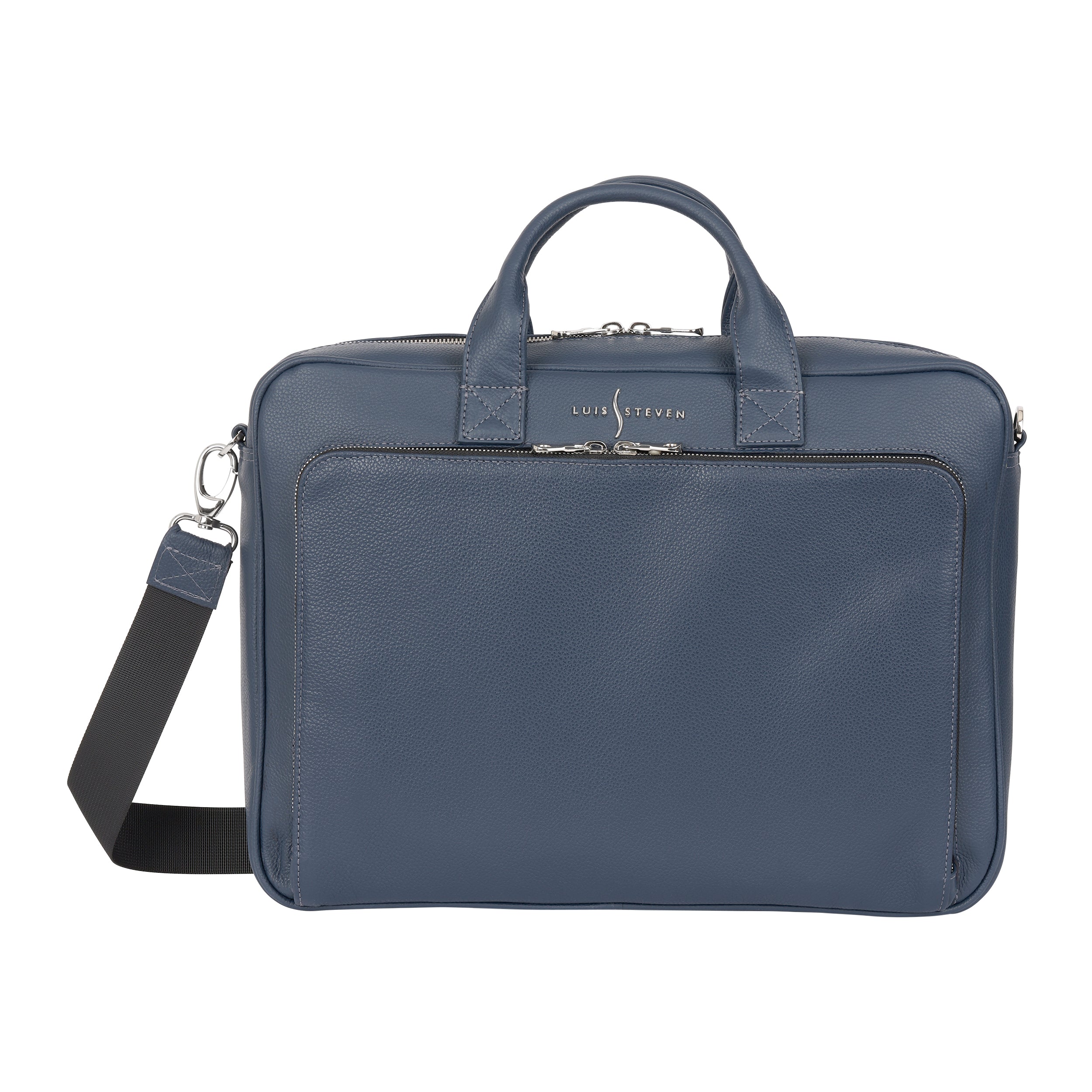 Men's Briefcase - Blue Pebble