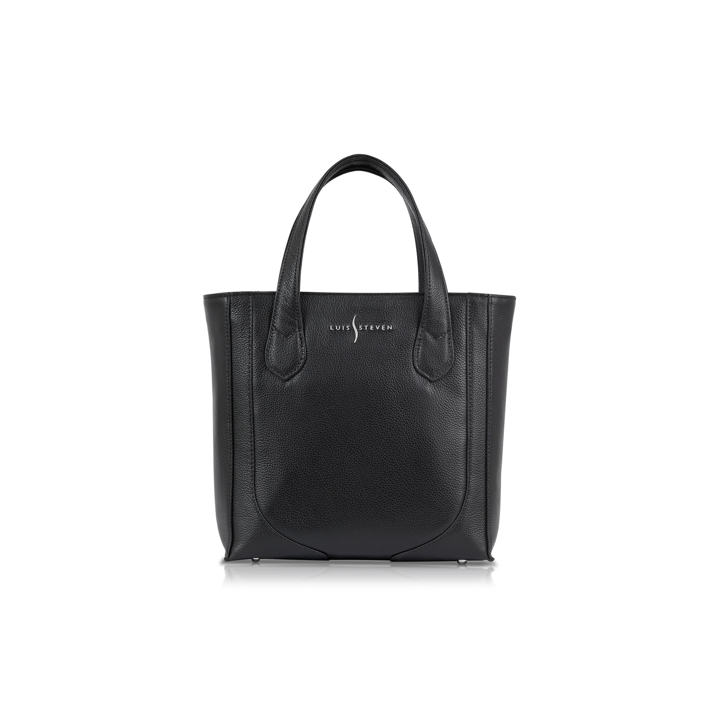 Small Bucket Tote- Black Pebble