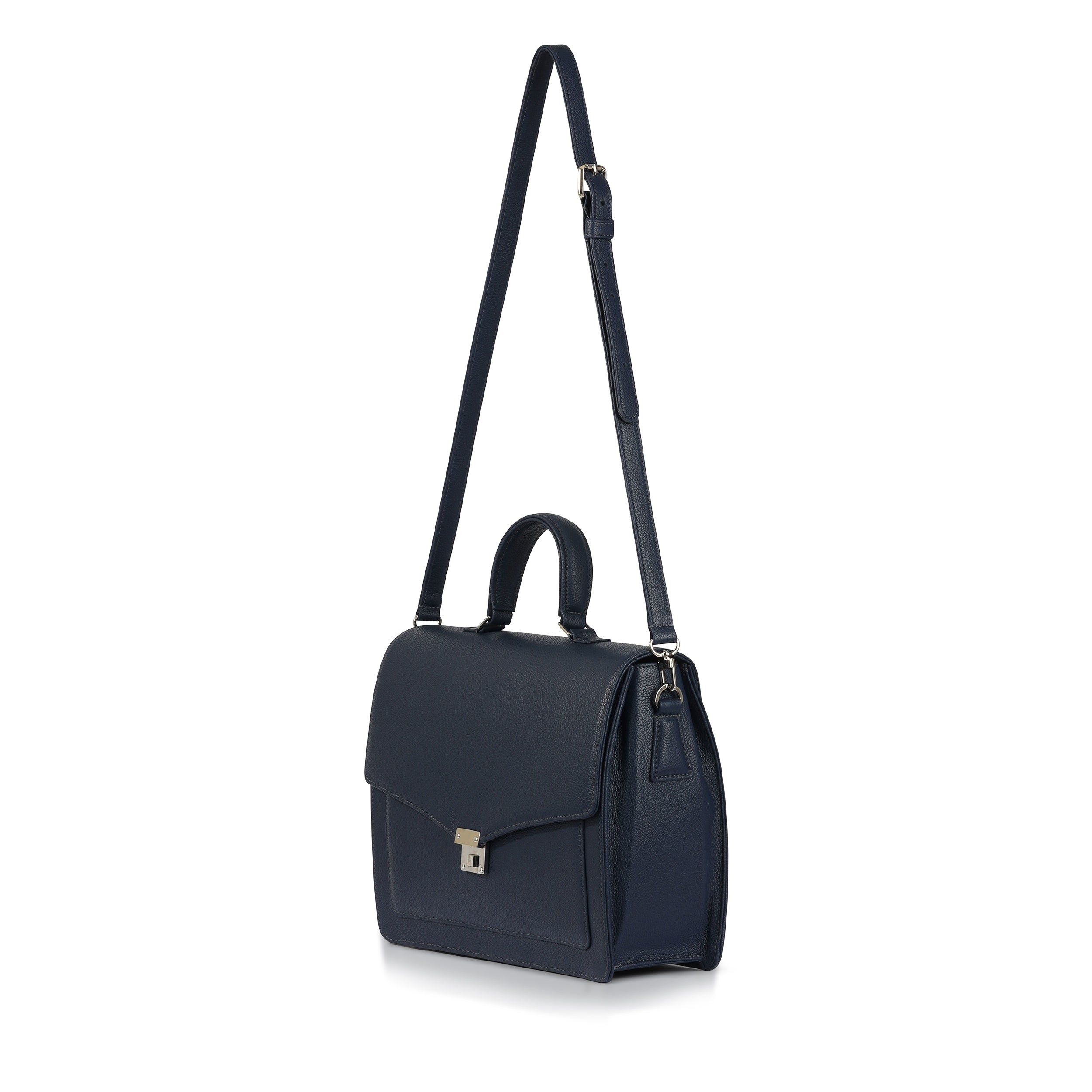 Women's Briefcase - Midnite Blue Pebble