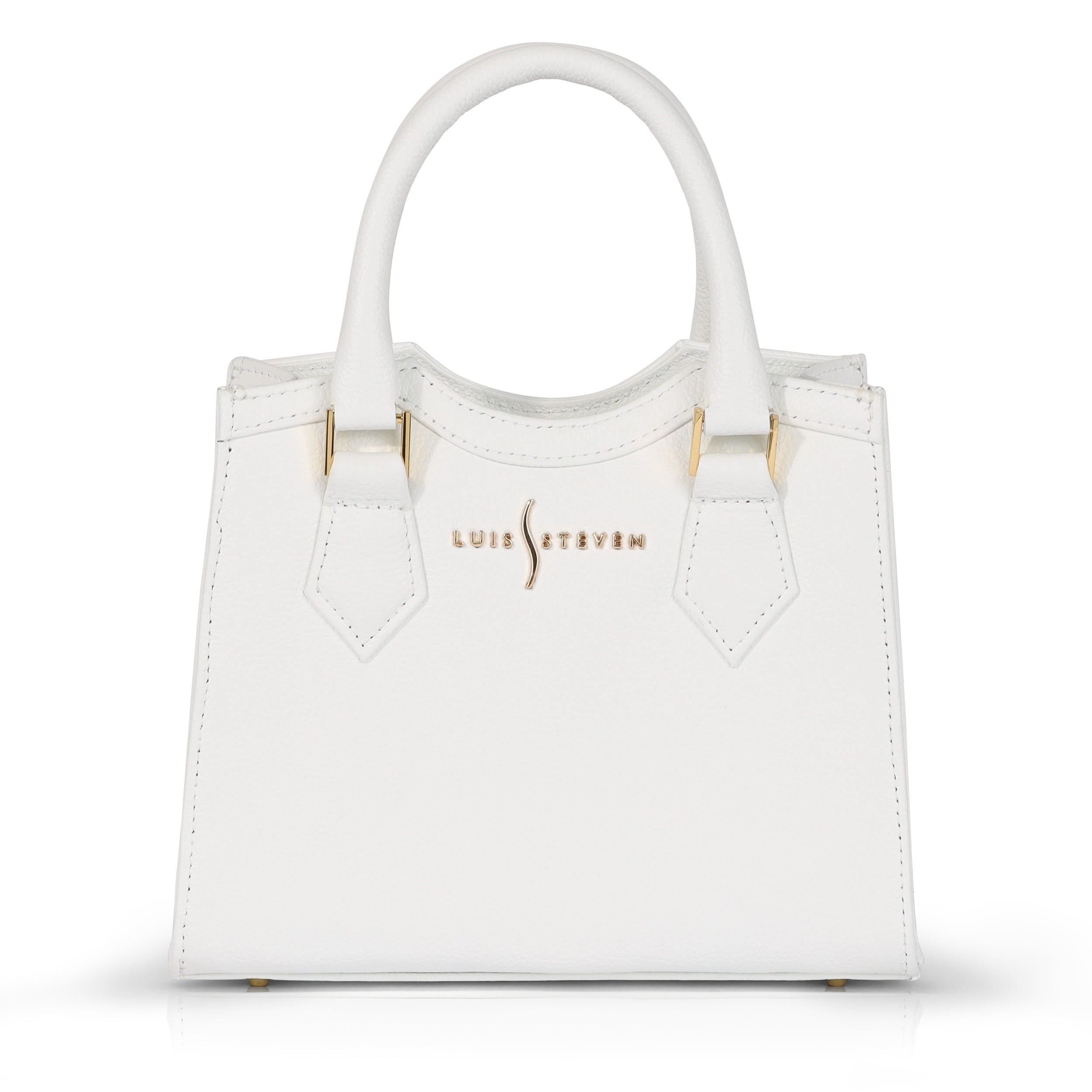 Donna's Mini Tote - White Pebble