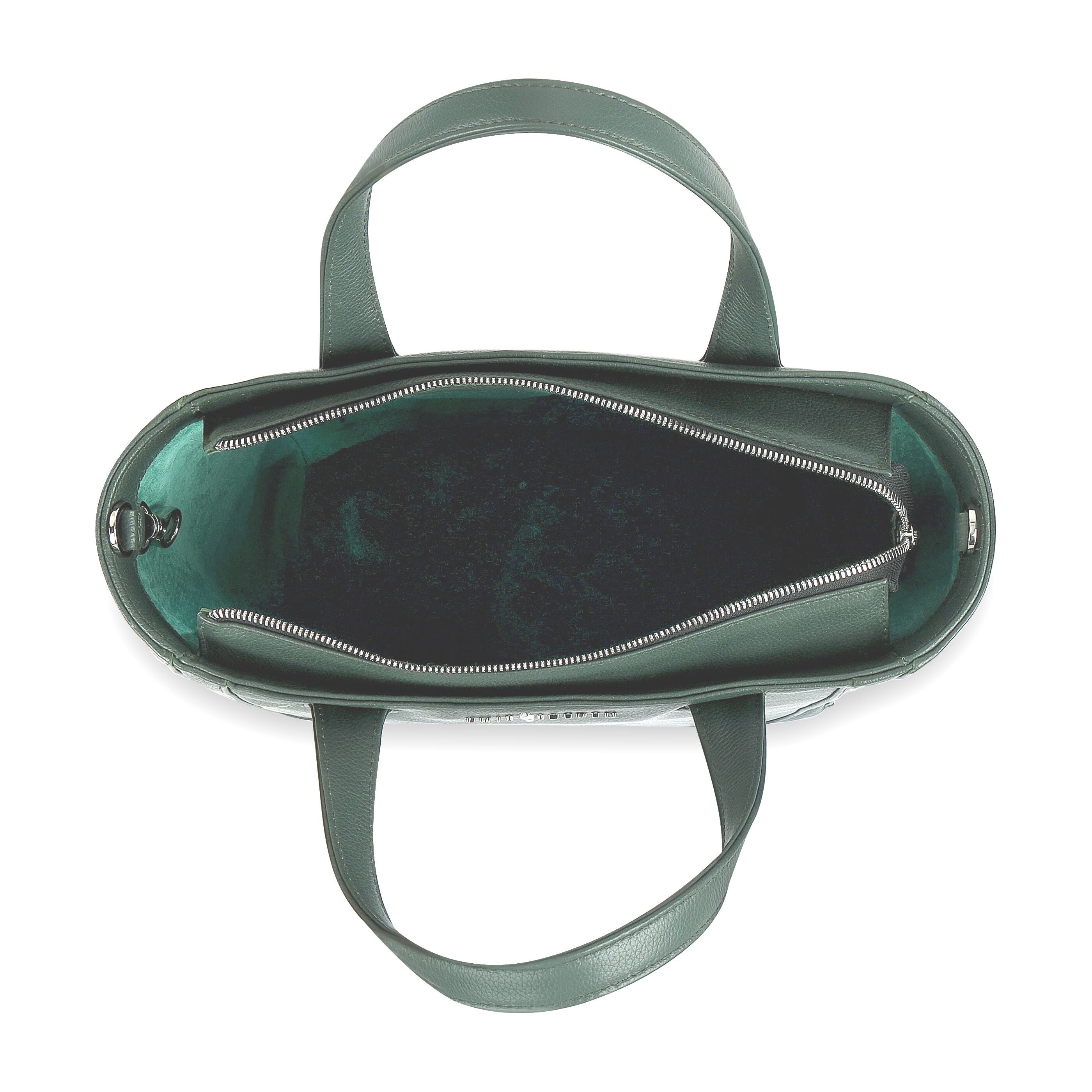 Tall Bucket Tote - Green Pebble