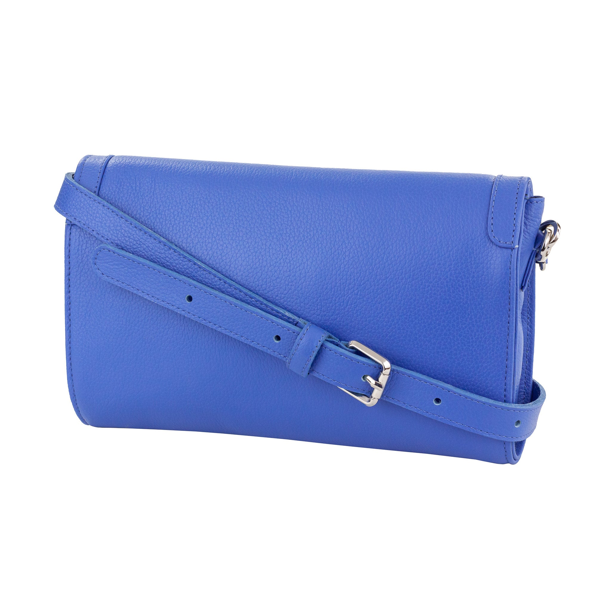 Kelly Shoulder Bag - Blue Pebble