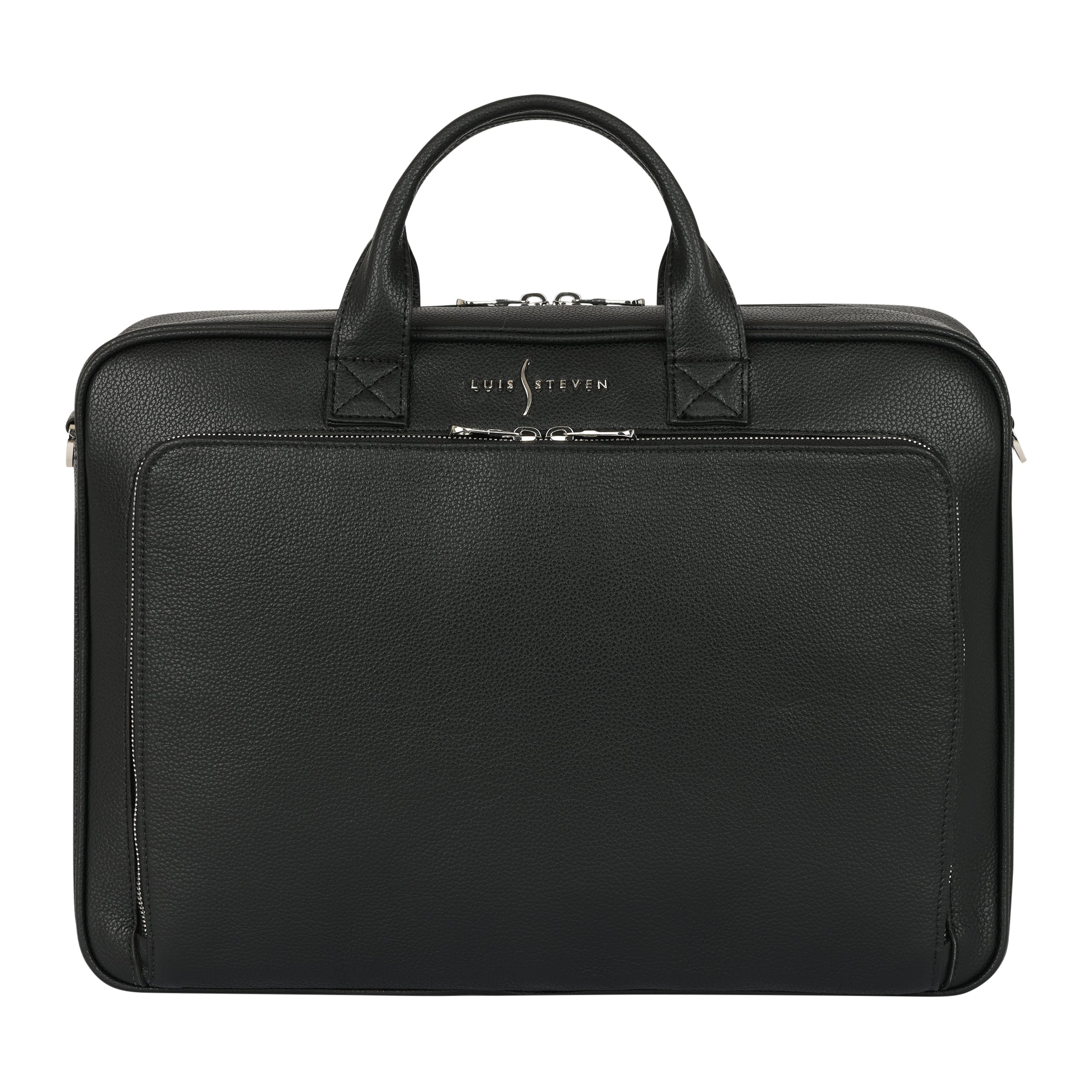 Men's Briefcase - Black Pebble