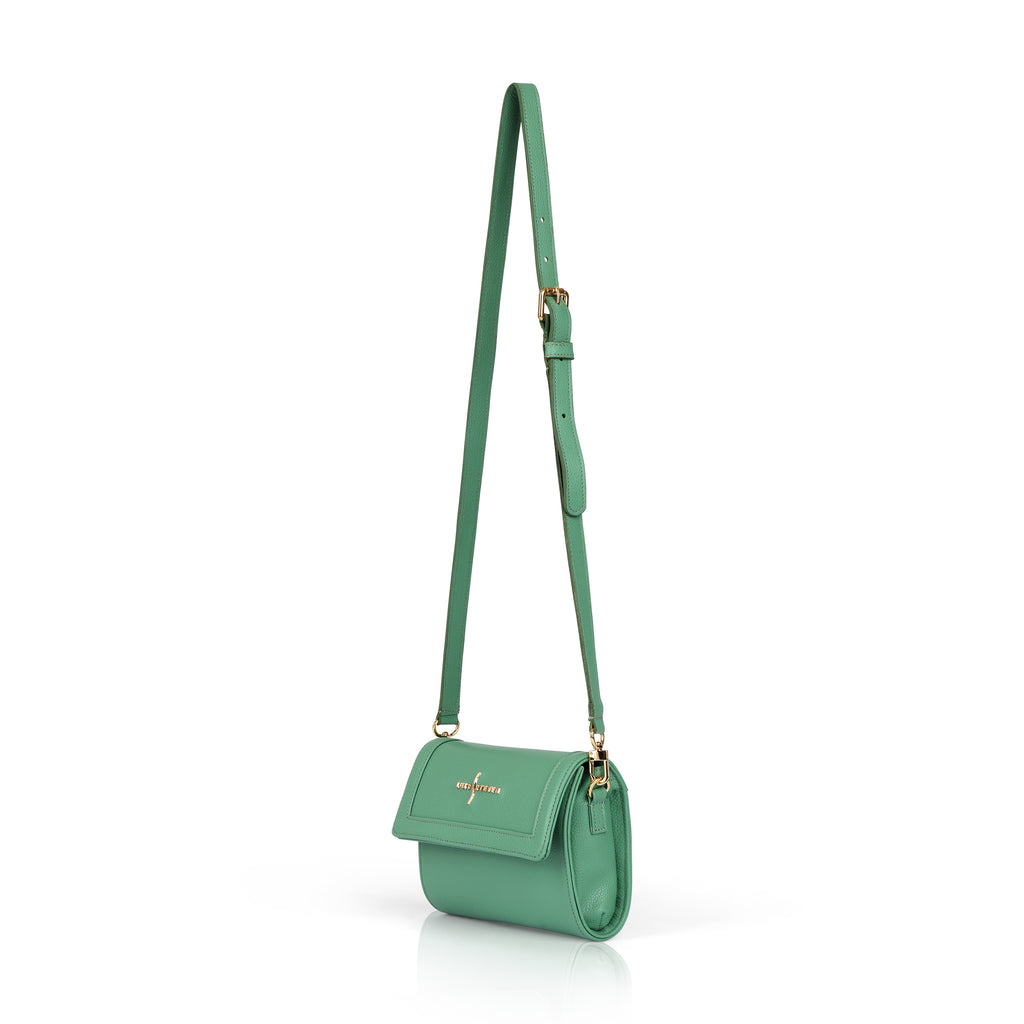 Charley Crossbody - Sage Green Pebble