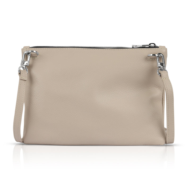 Crossbody Pouch- Cream Pebble