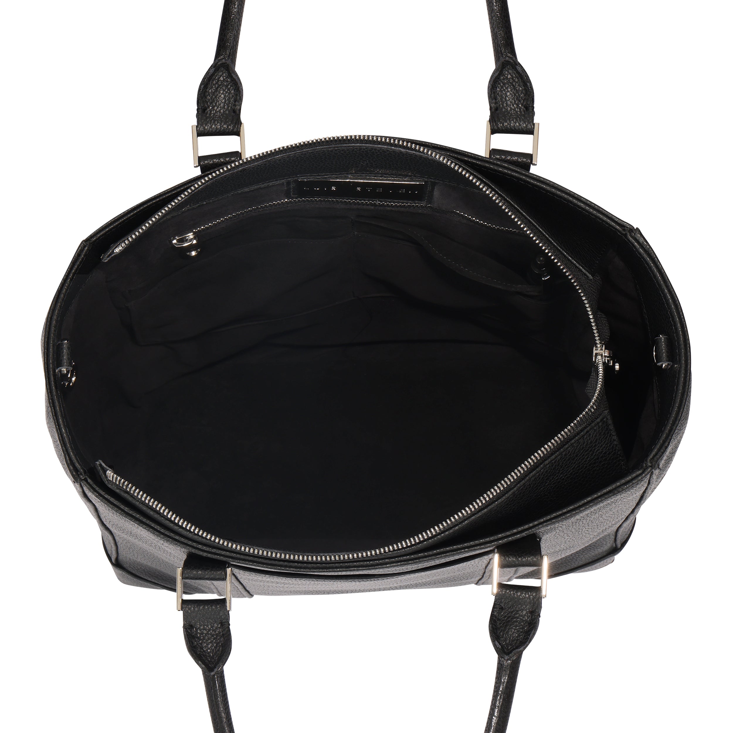 Tall Laptop Tote - Black Pebble