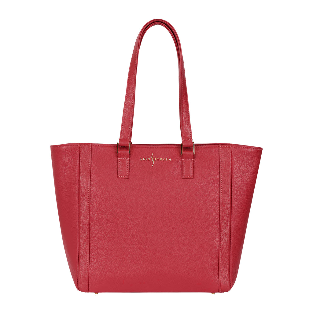 Classic Tote - Red Pebble