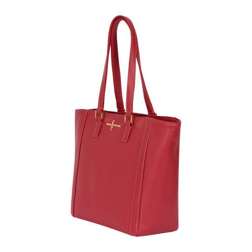 Classic Tote - Red Pebble