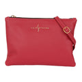 Crossbody Pouch- Red Pebble