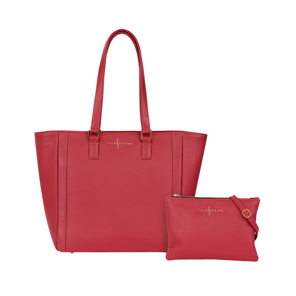 Classic Tote - Red Pebble