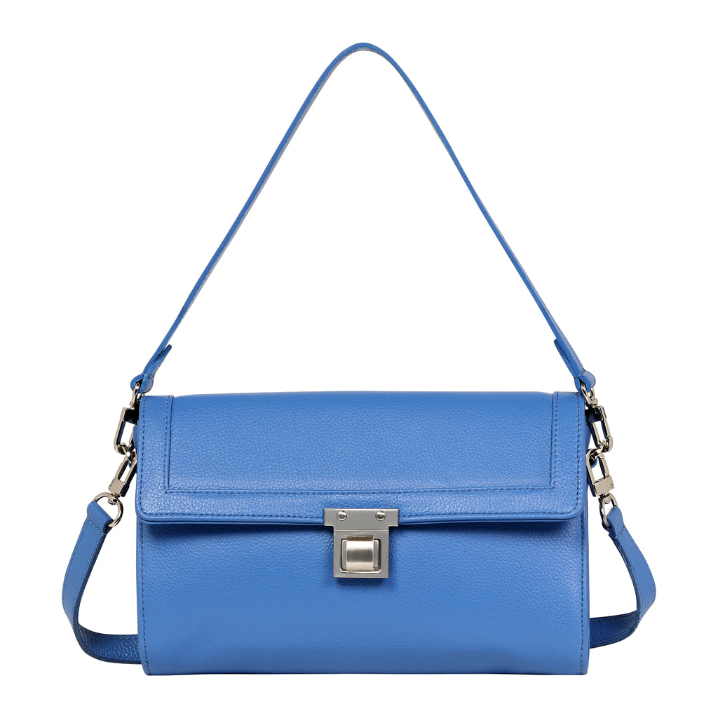 Kelly Shoulder Bag -  Blue Pebble