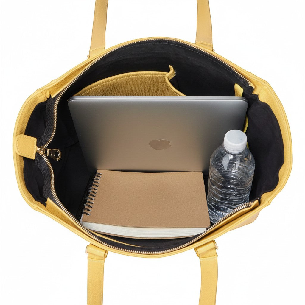 Classic Tote - Yellow Pebble
