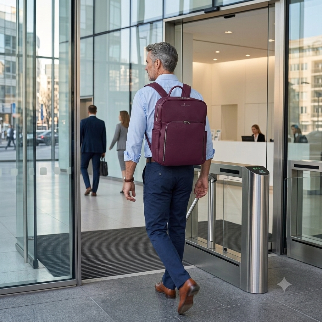 Men's Backpack Pro - Burgundy