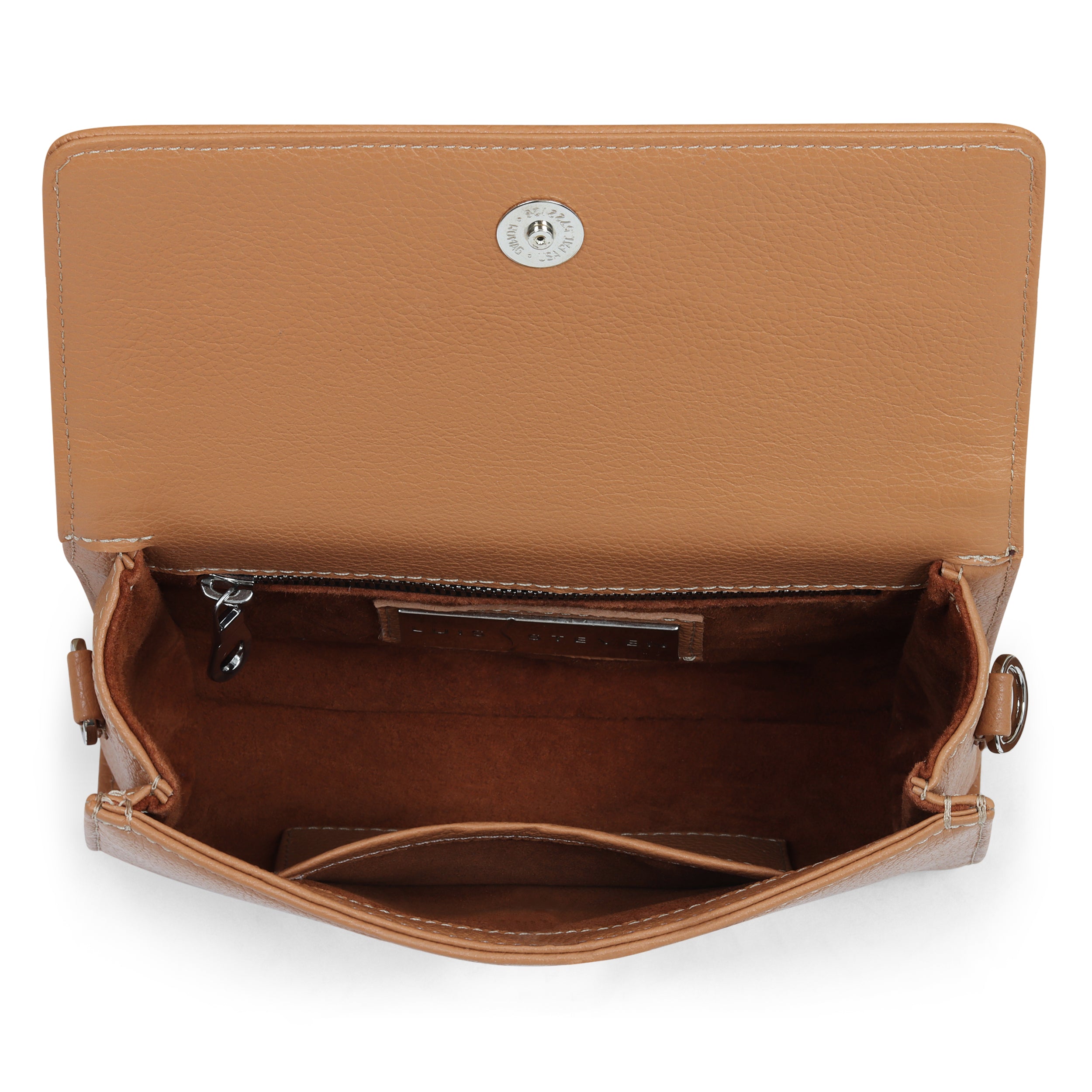 Charley Crossbody - Tan Pebble