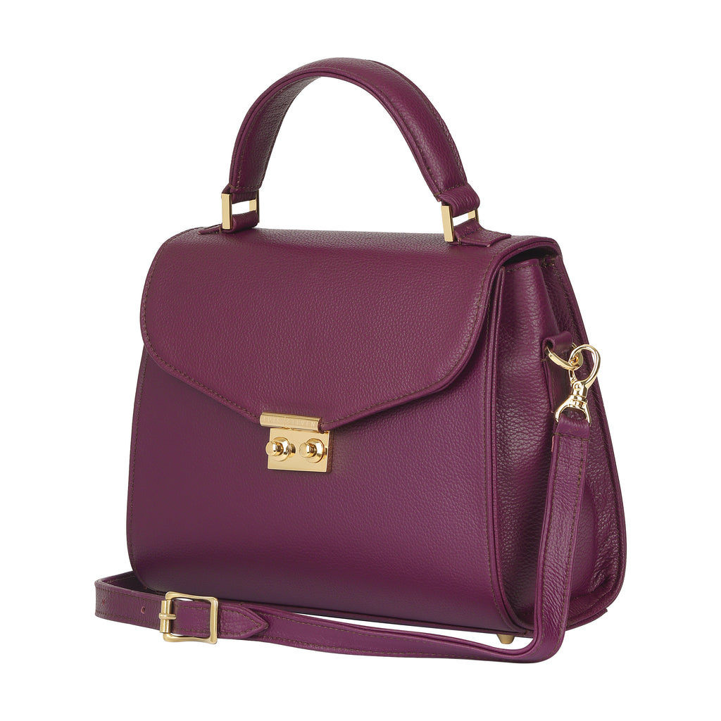 Maxine Top Handle - Burgundy