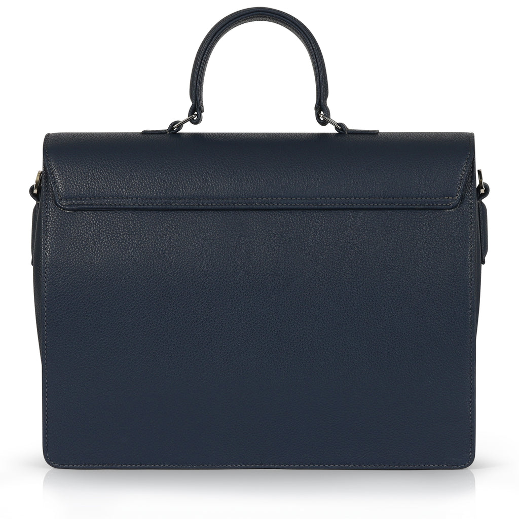 Women's Briefcase - Midnite Blue Pebble