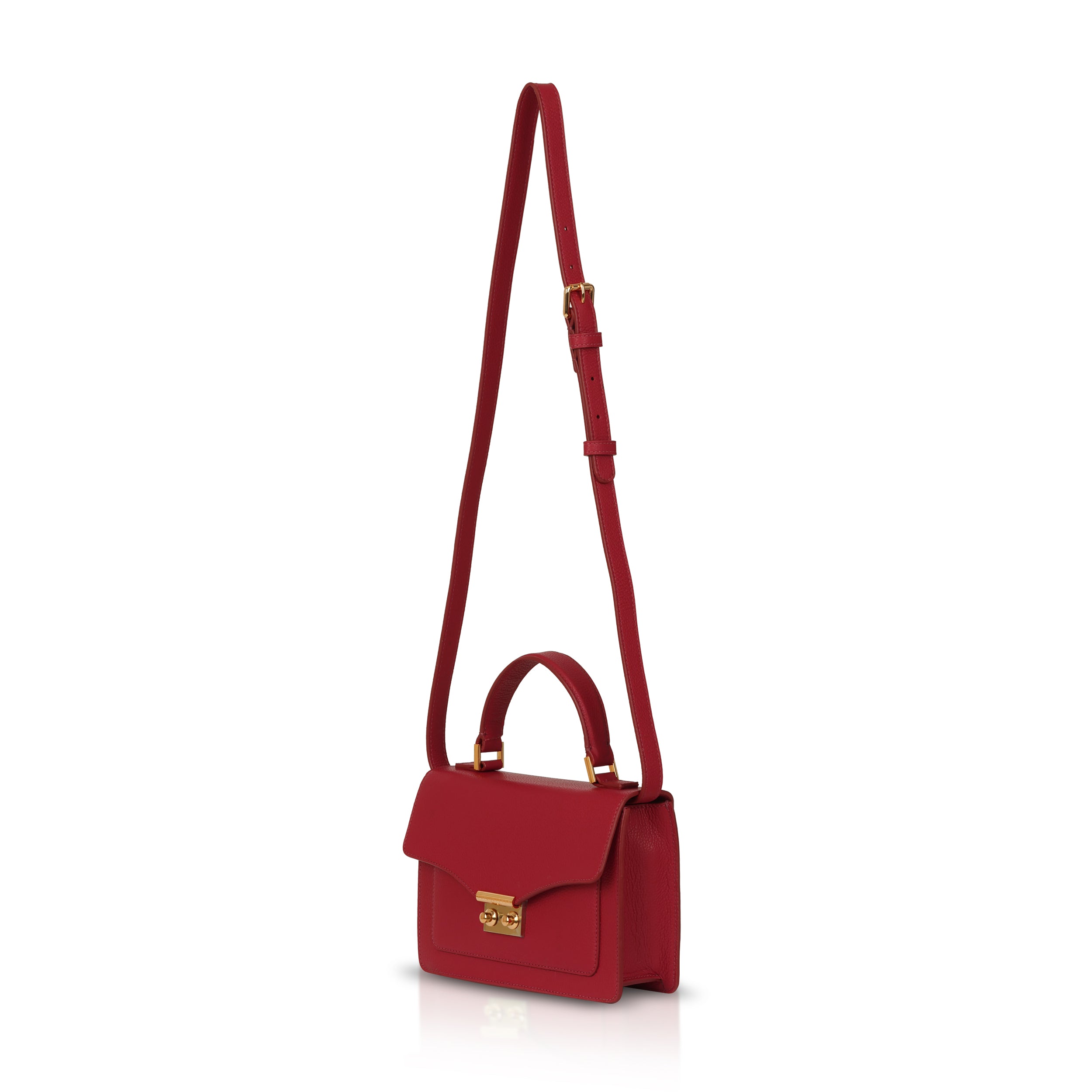 Emma Top Handle - Red Pebble