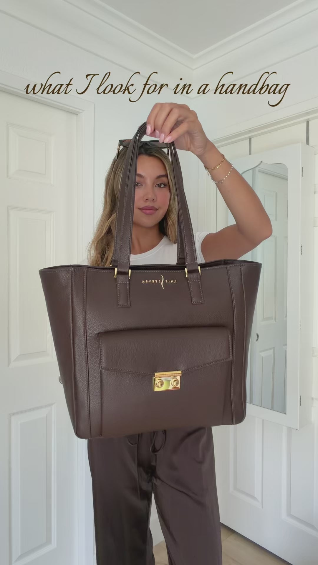 Classic Tote - Burgundy Pebble with Front Pocket