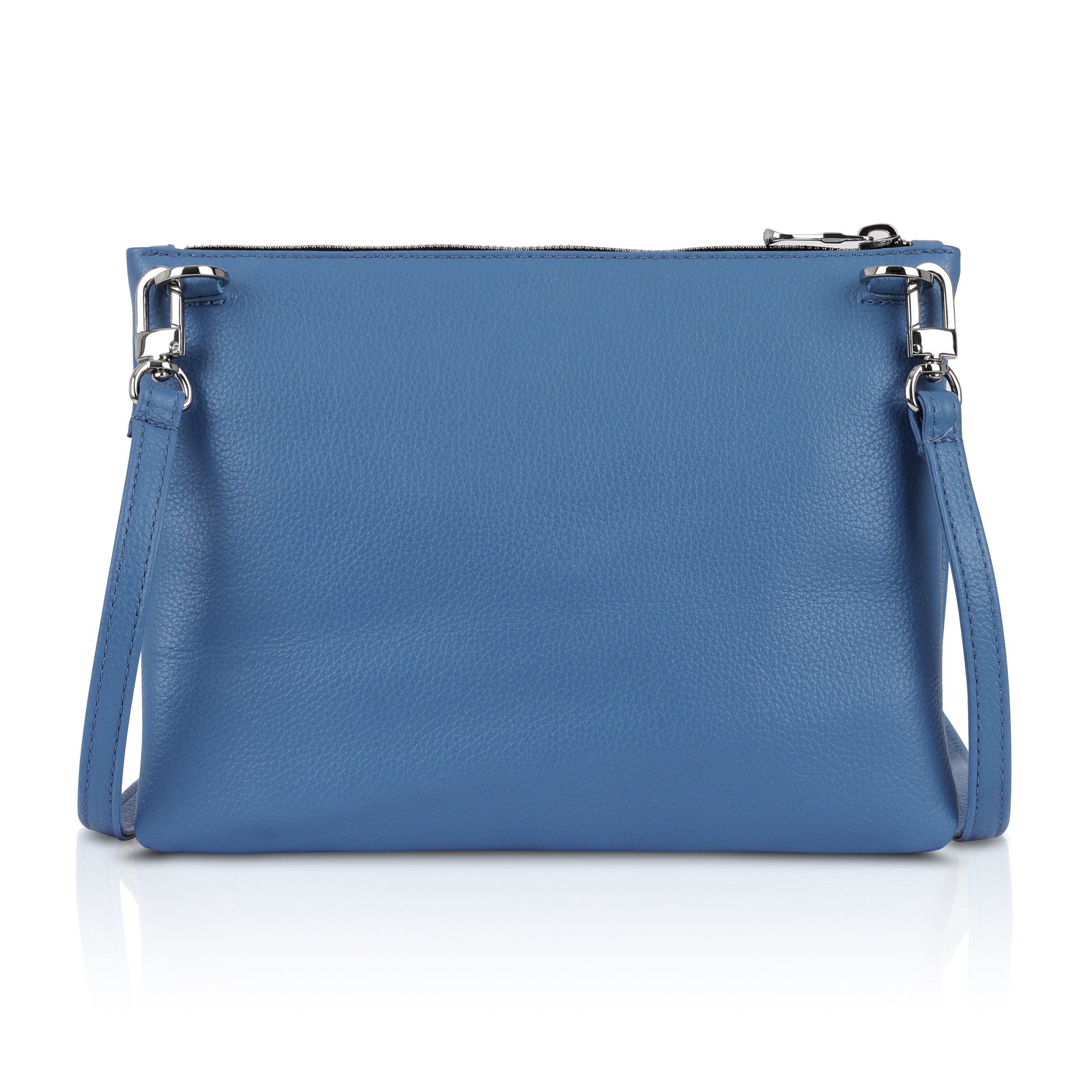 Crossbody Pouch- Baby Blue Pebble