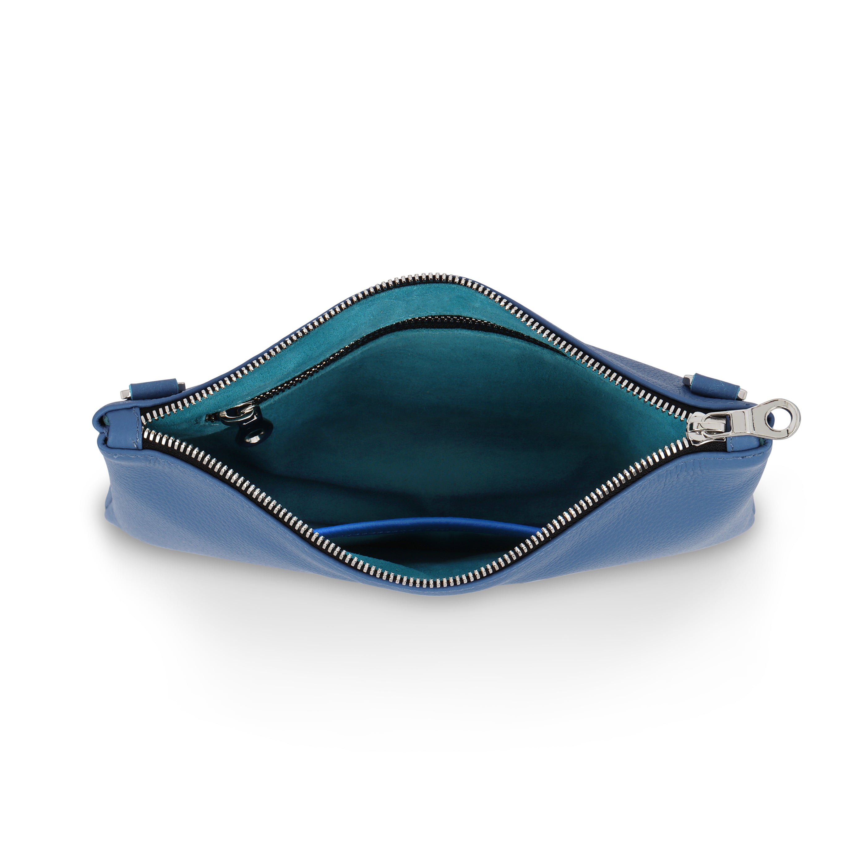 Crossbody Pouch- Baby Blue Pebble