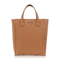 Tall Bucket Tote - Tan Pebble