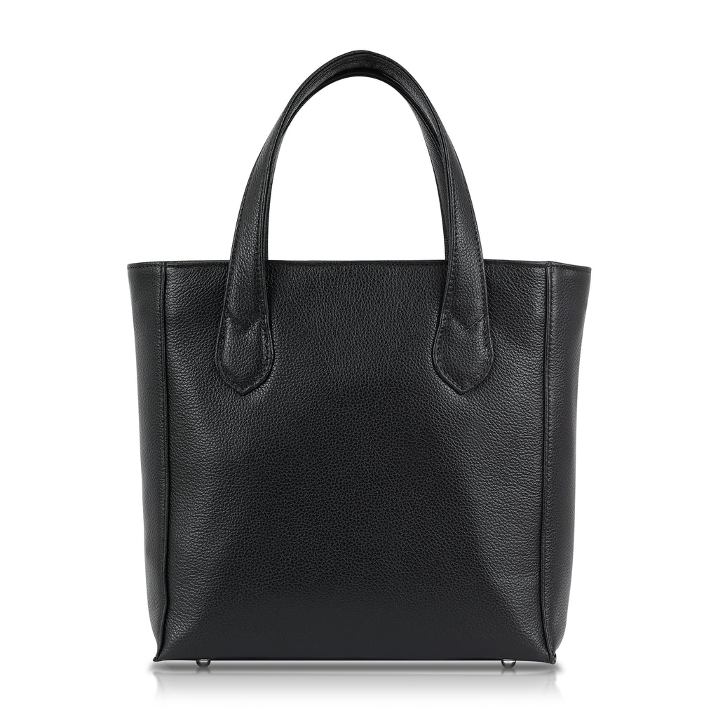 Small Bucket Tote- Black Pebble