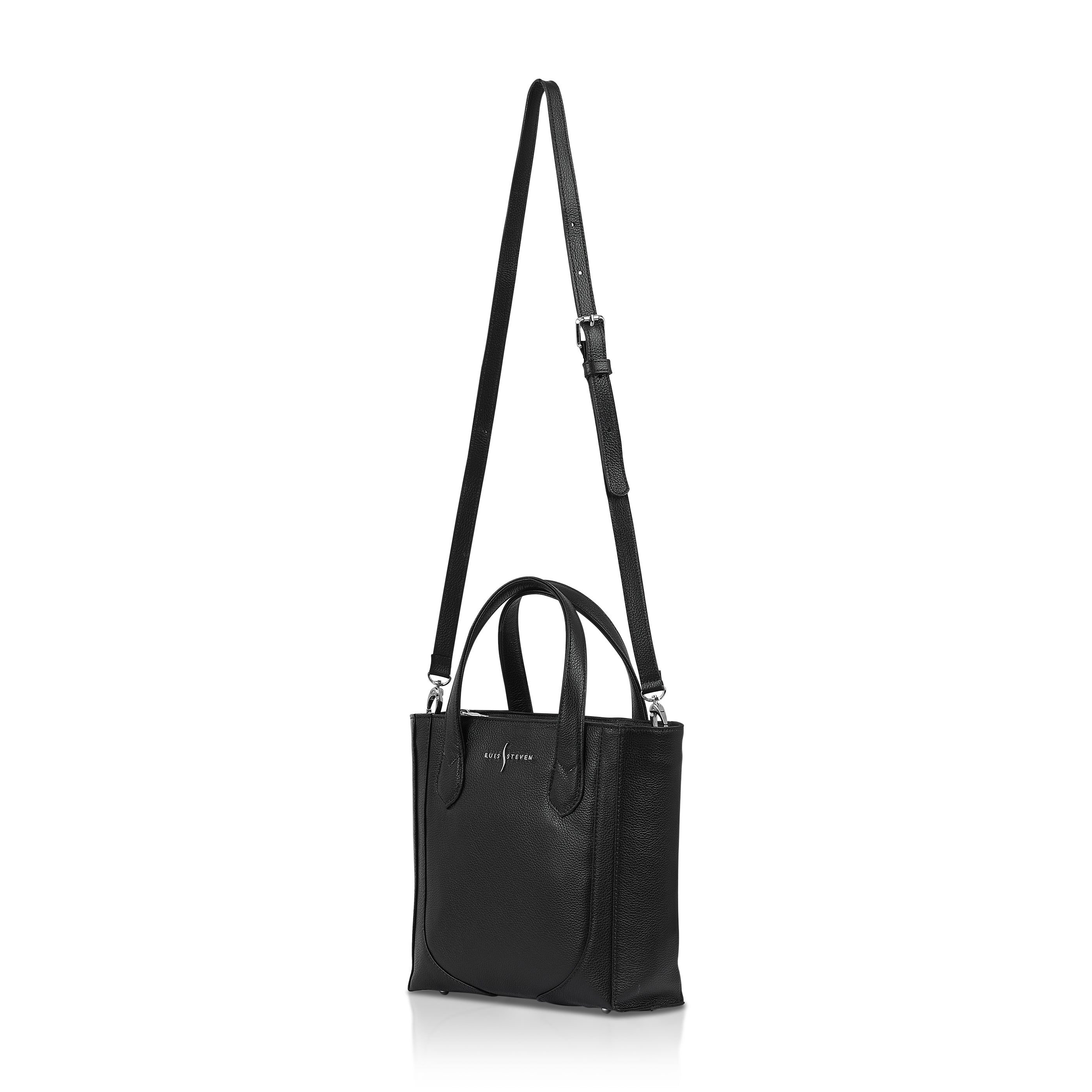Small Bucket Tote- Black Pebble