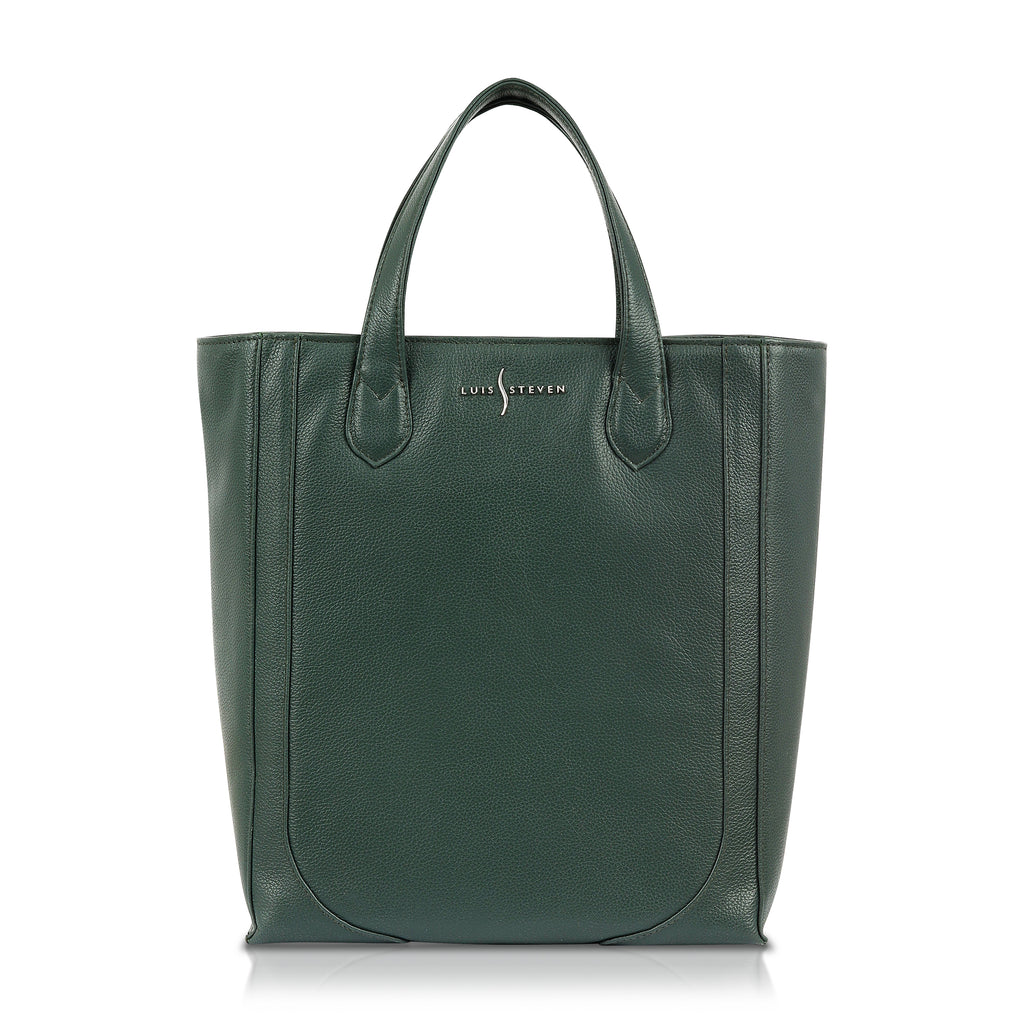 Tall Bucket Tote - Green Pebble
