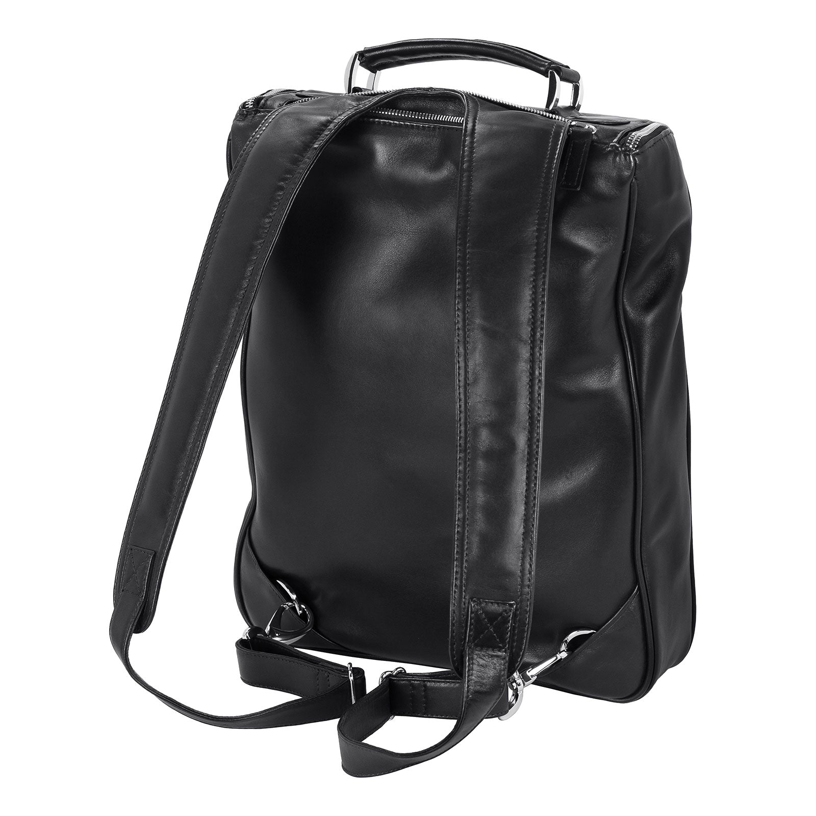 Medium Laptop Backpack 15"/16" - Black Calf Skin