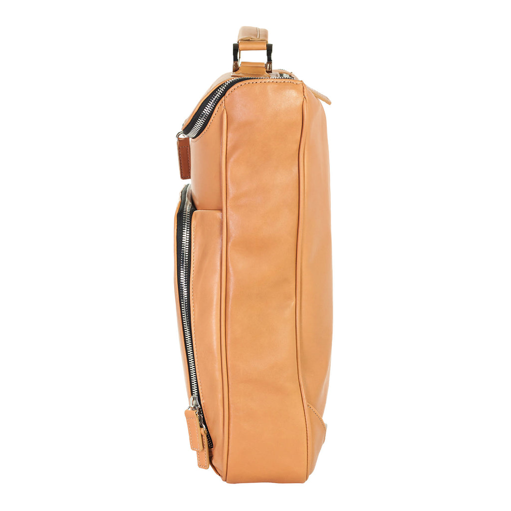 Medium Laptop Backpack - Tan Calf Skin