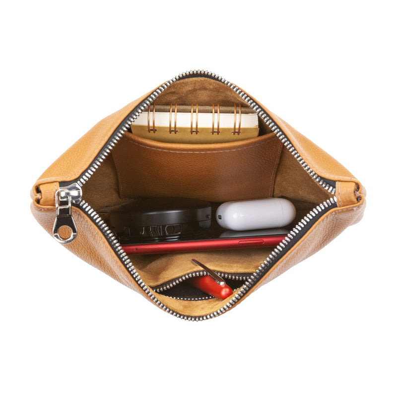 Crossbody Pouch- Blue Pebble